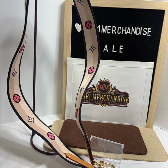 Louis Vuitton Beige and Pink Bag Strap - Picture 9 of 16